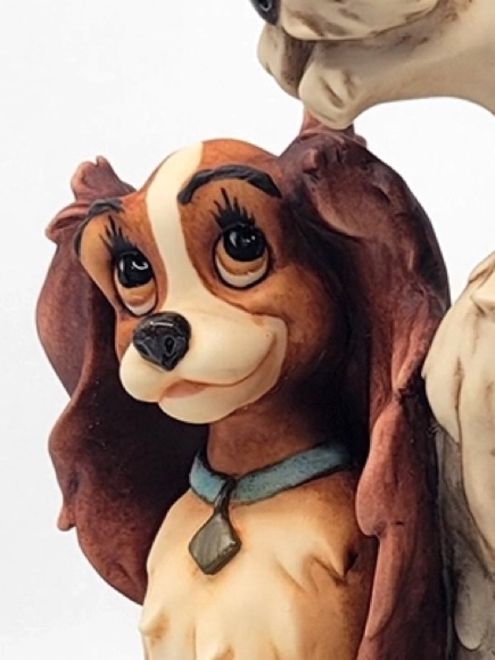 Disney Lady and Tramp Figurine – Brown, Tan & Gray Sculpture GIUSEPPE ARMANI - Picture 2 of 11